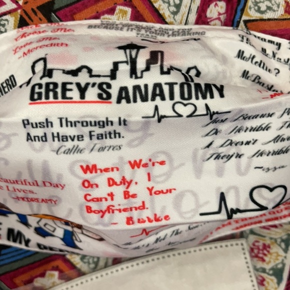 6/$20New Grey’s anatomy quote face mask - Picture 3 of 7